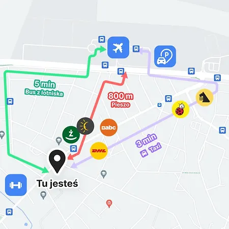 Daire Belvedere Lawica Airport *